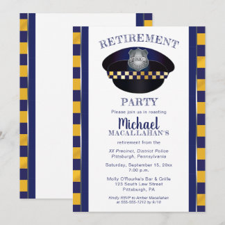 Policeman | Politik | Cop Hat Pension Party Inbjudningar