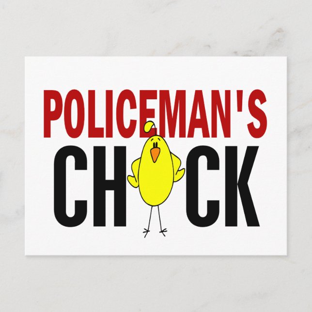POLICEMANS CHICK VYKORT (Framsida)