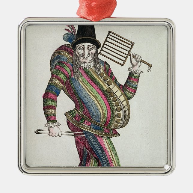 Polichinelle Julgransprydnad Metall (Framsidan)