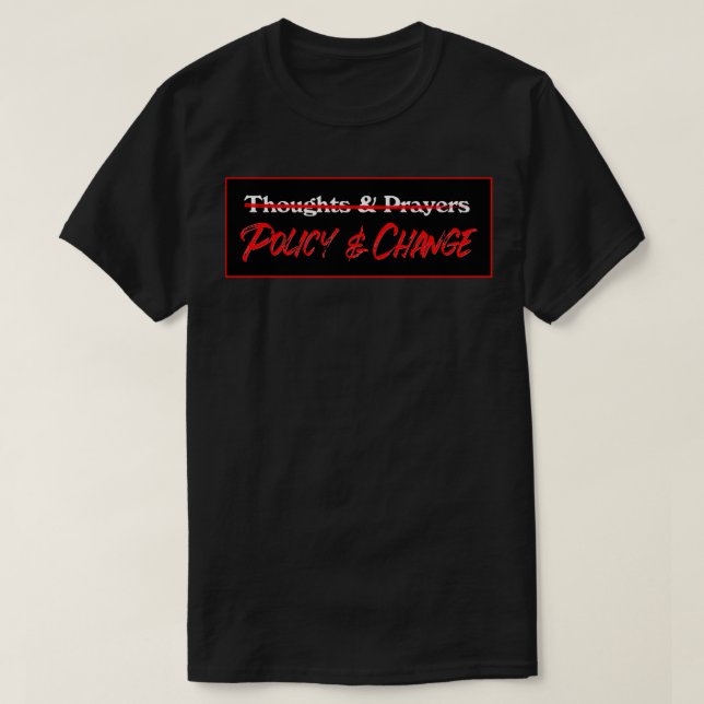 Policy- och ändringskontrollen t shirt (Design framsida)