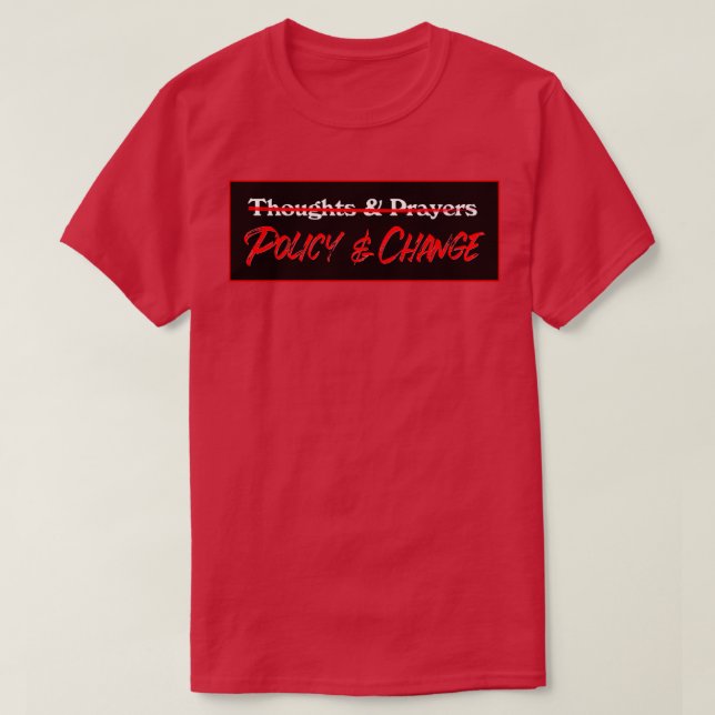 Policy- och ändringskontrollen t shirt (Design framsida)