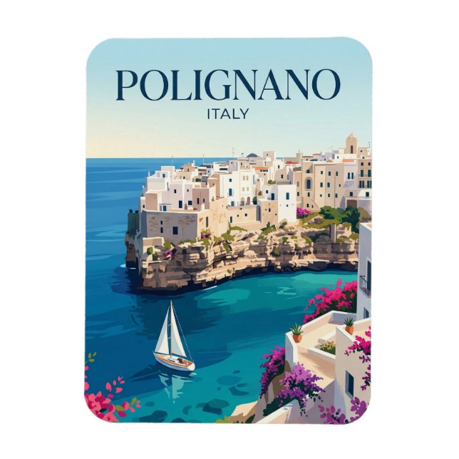 Polignano a Mare Italien Magnet (Vertikal)