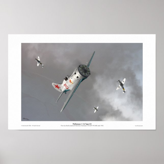 Polikarpov I-16 typ 24 Poster (Framsidan)