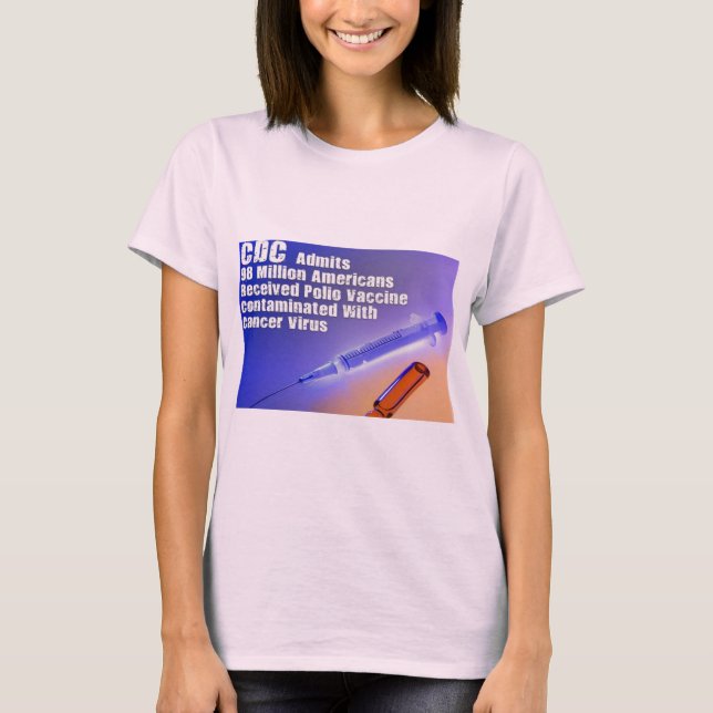 Poliovaccin innehöll Cancer som orsakade virus T Shirt (Framsida)