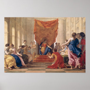 Poliphilus Kneeling före Queen Eleuterylida Poster