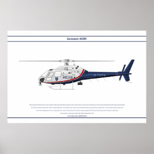 Polis 1 för AS355 UK Poster