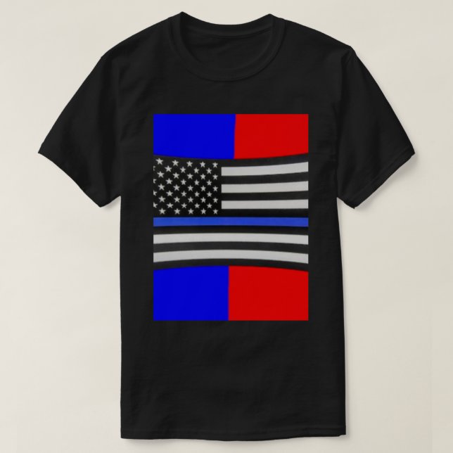 Polis flagga 1 t shirt (Design framsida)
