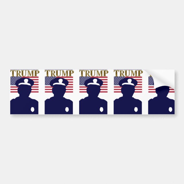 POLIS FÖR TRUMP BILDEKAL (Framsidan)