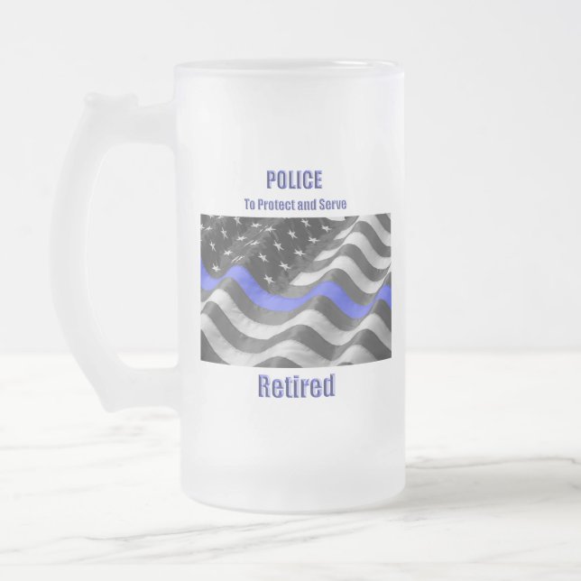 Polis Frostat Ölglas (Vänster)