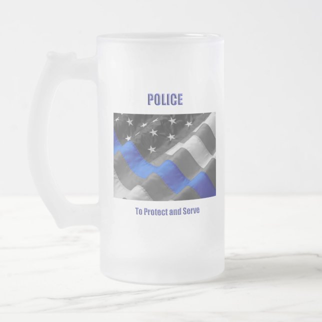 Polis Frostat Ölglas (Vänster)