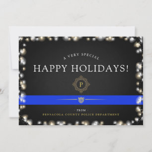 Polis Glad helg Jul Stil Anpassningsbar Julkort