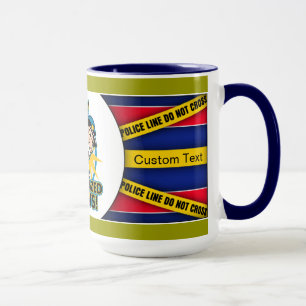Polis glasade Donuts Mugg