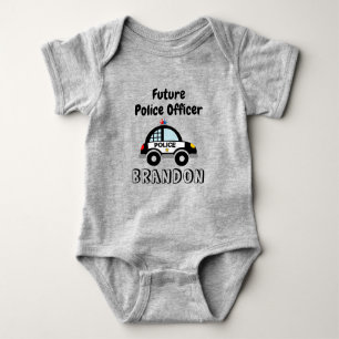 Polis i framtiden specialbeställd babyblus för pol t shirt
