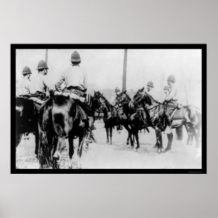 Polis i Pittsburgh i väntan på Strejkan 1909 Poster