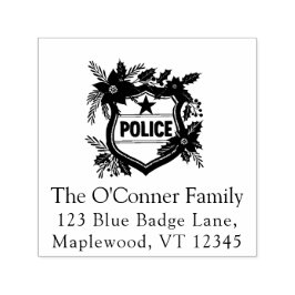 Polis jul elegant returadress självfärgande stämpel