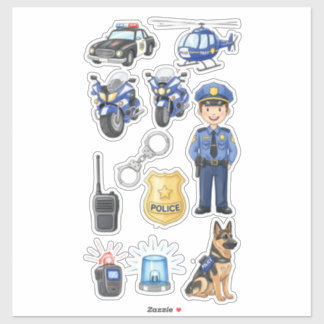 👮♂️ Polis K9 Hund Patrull Vinyl Klistermärke Klistermärken