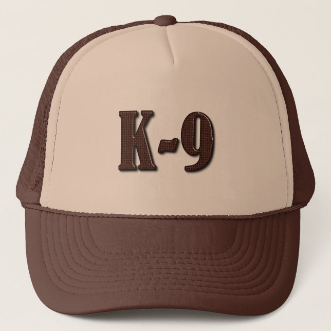 Polis K9 - tunn blå linje Truckerkeps (Framsida)