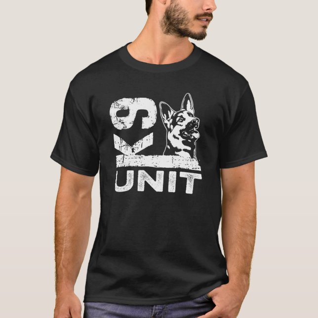Polis K9-utbildare 3 T Shirt (Framsida)