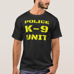 Polis K-9 Enhetsansvarig för Hund av liten text T Shirt
