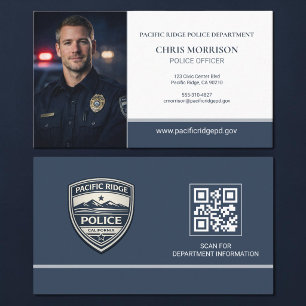 Polis Logo QR-kod Foto Visitkort