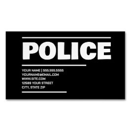 Polis Magnetiska Visitkort