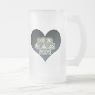 Polis mamma frostat ölglas