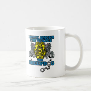 Polis mig förmiddag sheepdogen kaffemugg