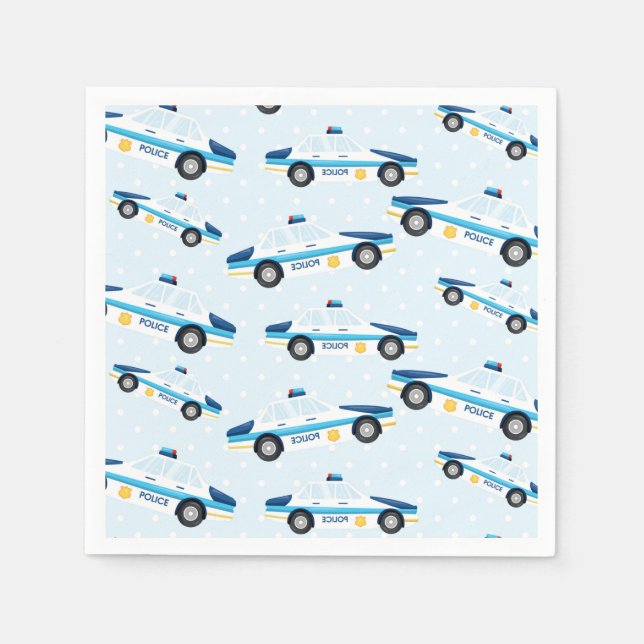 Polis mönster pappersservett (Framsidan)