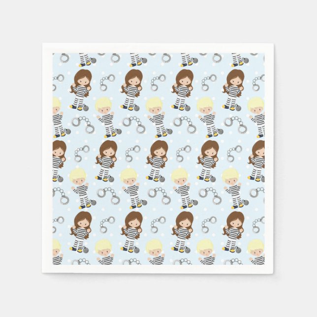 Polis mönster pappersservett (Framsidan)