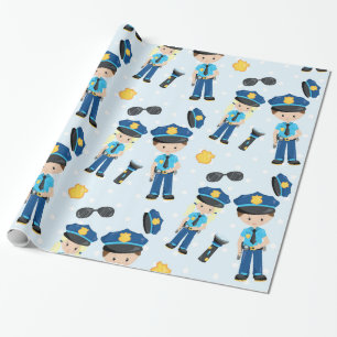 Polis mönster presentpapper