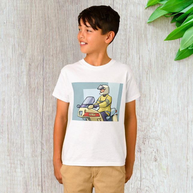 Polis Motorcykel Officer Trafikpolis T Shirt (Skapare uppladdad)