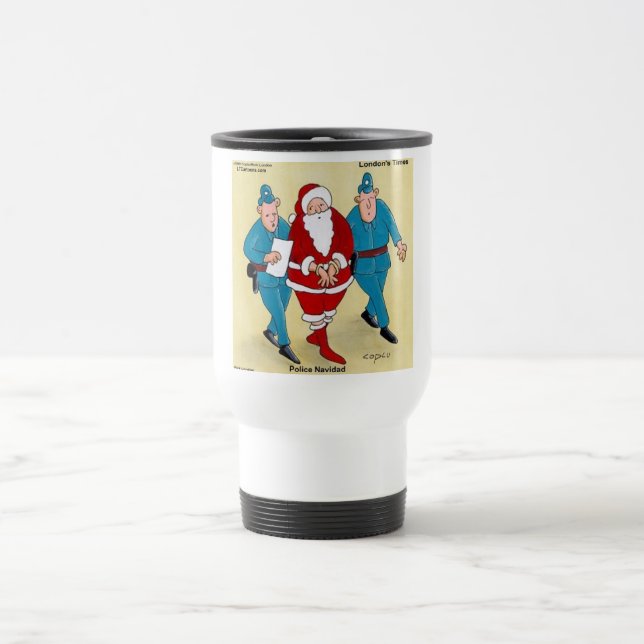 Polis Navidad: Tomten har varit mycket dum Resemugg (Center)