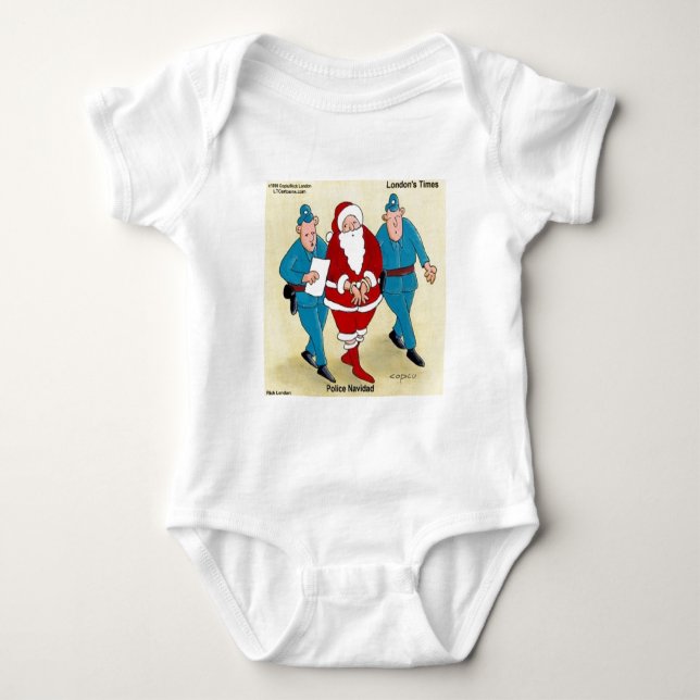 Polis Navidad: Tomten har varit mycket dum Tee Shirt (Framsida)
