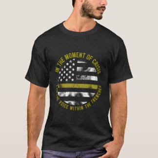 Polis- och brandsläckare än Guld Line T Shirt