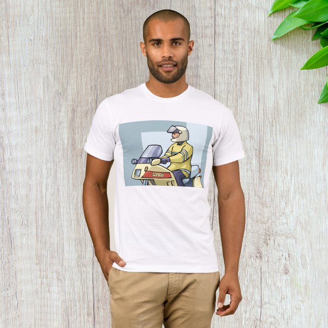 Polis på motorcykel Manar T-Shirt (Skapare uppladdad)