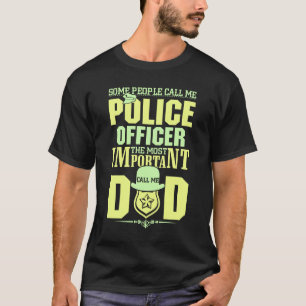 Polis Pappa TILLSATTA LAGAR FARS DAG T Shirt