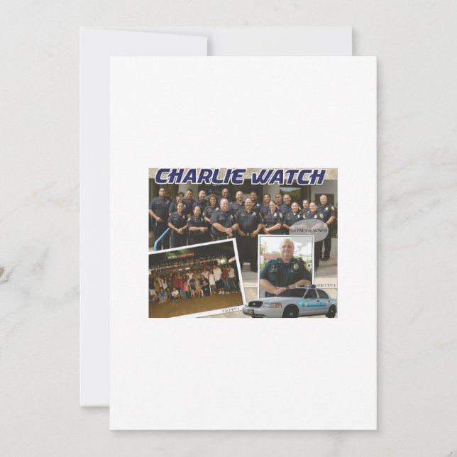 Polis Pension Party Inbjudningar (Framsida)