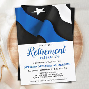 Polis Pension Thin Blue Line Tillsatta lagar Inbjudningar
