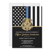 Polis Pensionärerna Tunn Blå Linje Polisen