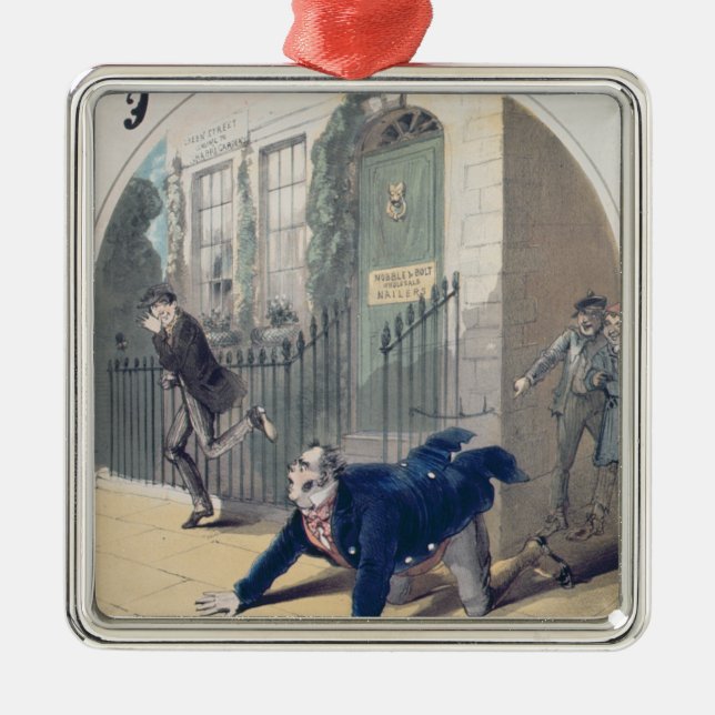 Polis! Polis! Sångbokomslag, c.1865 Julgransprydnad Metall (Framsidan)