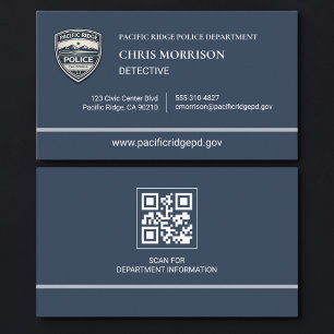 Polis QR-kod Namn Kort