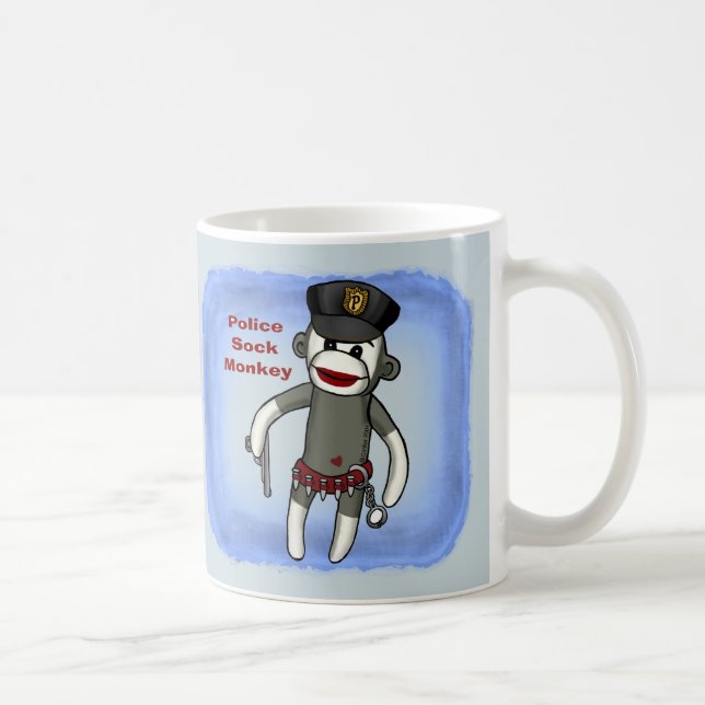Polis Sock monkey Mugg (Höger)