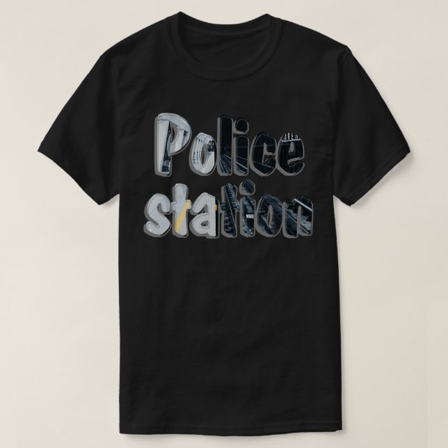 Polis station t shirt (Design framsida)