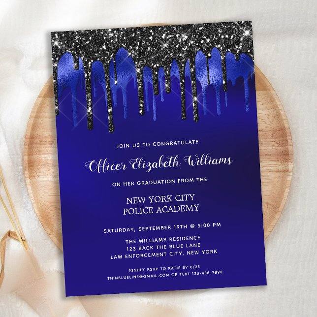 Polis Studenten Elegant Tillsatta lagar Meddelande Vykort (Skapare uppladdad)