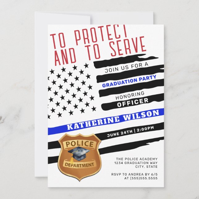 Polis Studenten Inbjudningar (Framsida)