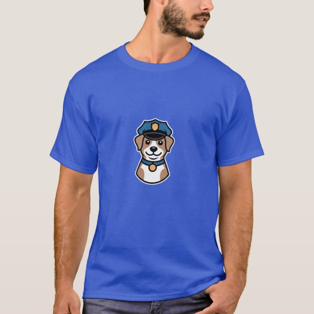 polis-T-shirt T Shirt (Framsida)