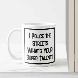Polis Toppen Talent. Kaffe Mugg