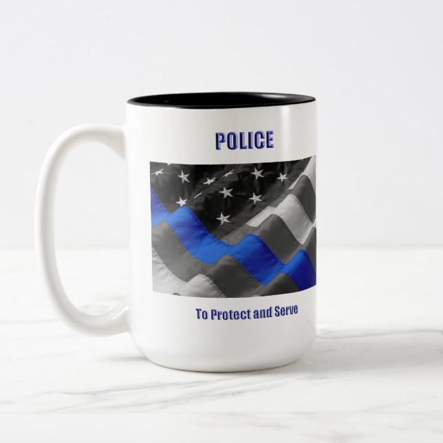 Polis Två-Tonad Mugg (Vänster)