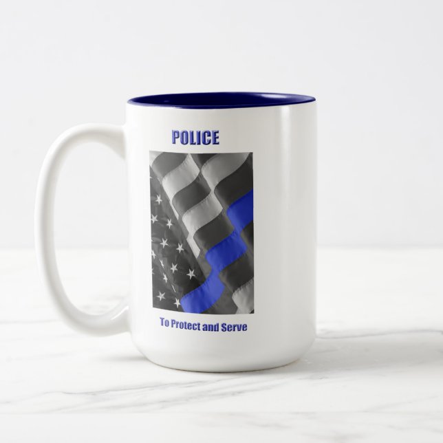 Polis Två-Tonad Mugg (Vänster)