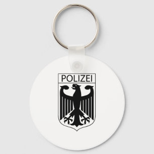 POLIS - Tysk polisymbolpresenter Nyckelring